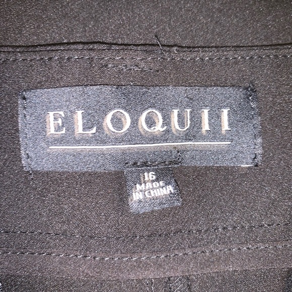 NWT Eloquii Black Crop Pants Women's Plus Size 16 - Picture 3 of 4